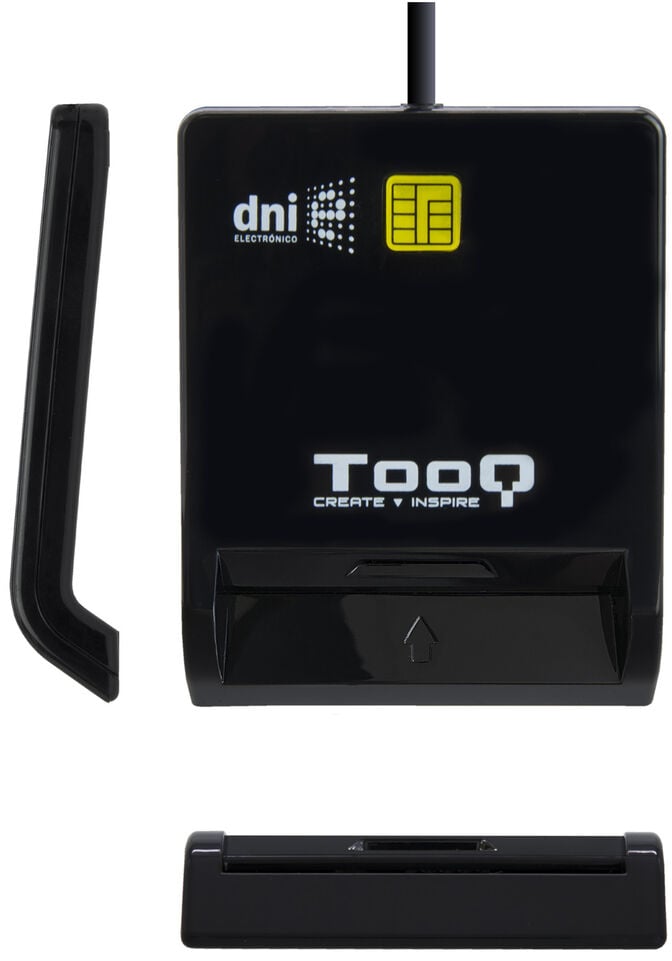 Leitor de Cart&otilde;es Tooq Cart&atilde;o de Cidad&atilde;o / DNIe 4.0 / SIM USB-C Preto image number 1
