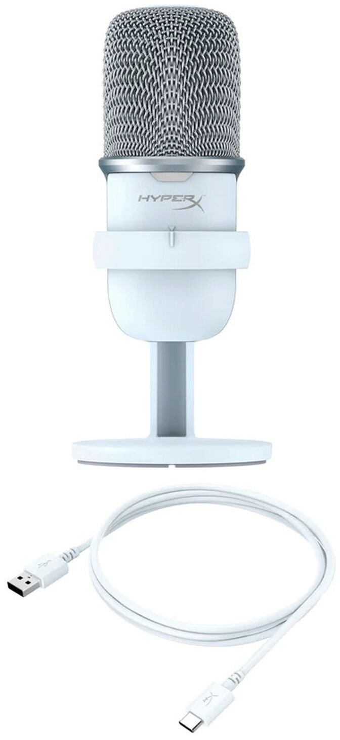 Microfone HyperX SoloCast Standalone USB Branco image number 5