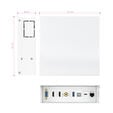 Caixa de liga&ccedil;&otilde;es multim&eacute;dia de parede Nanocable VGA + 2x HDMI + JACK 3,5 mm + 1x USB-C 10G + 1x USB-B 2.0 + 1x USB-A 3.0 + 1x RJ45 Cat.6A STP Branca image number null