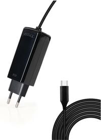 Carregador de Port&aacute;til GaN Tooq USB-C PD 45W Preto