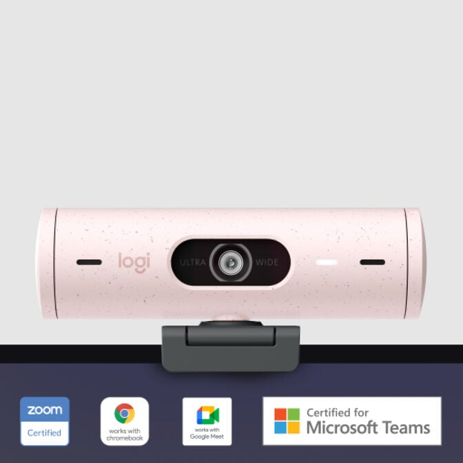 Webcam Logitech Brio 500 Full HD 1080p USB Type-C Rosa image number 9