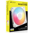 Ventoinha Corsair iCUE Link RX120 II RGB PWM Branca 120mm image number null