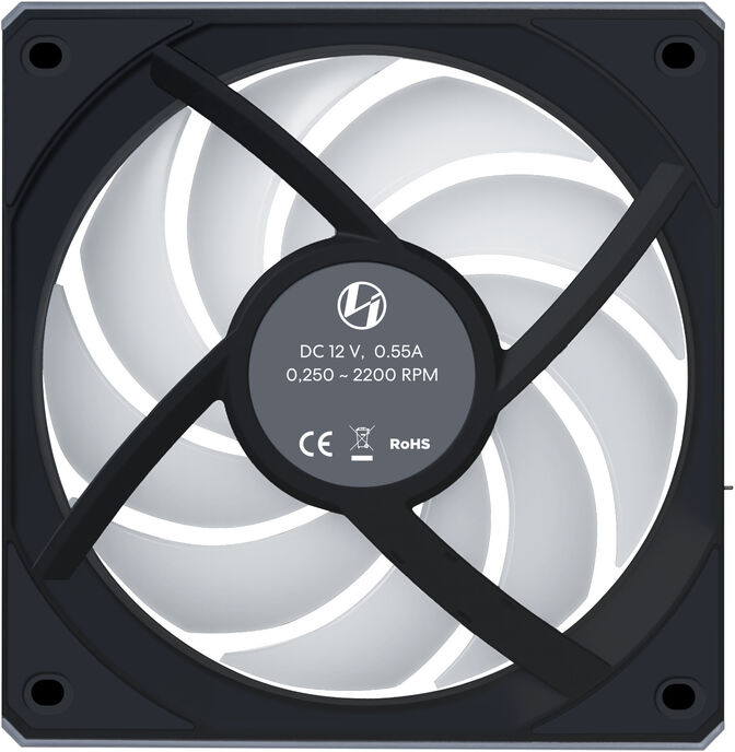 Ventoinha Lian Li UNI FAN CL120 Wireless RGB Reverse Blade PWM Preto 120mm (Pack 3) image number 2