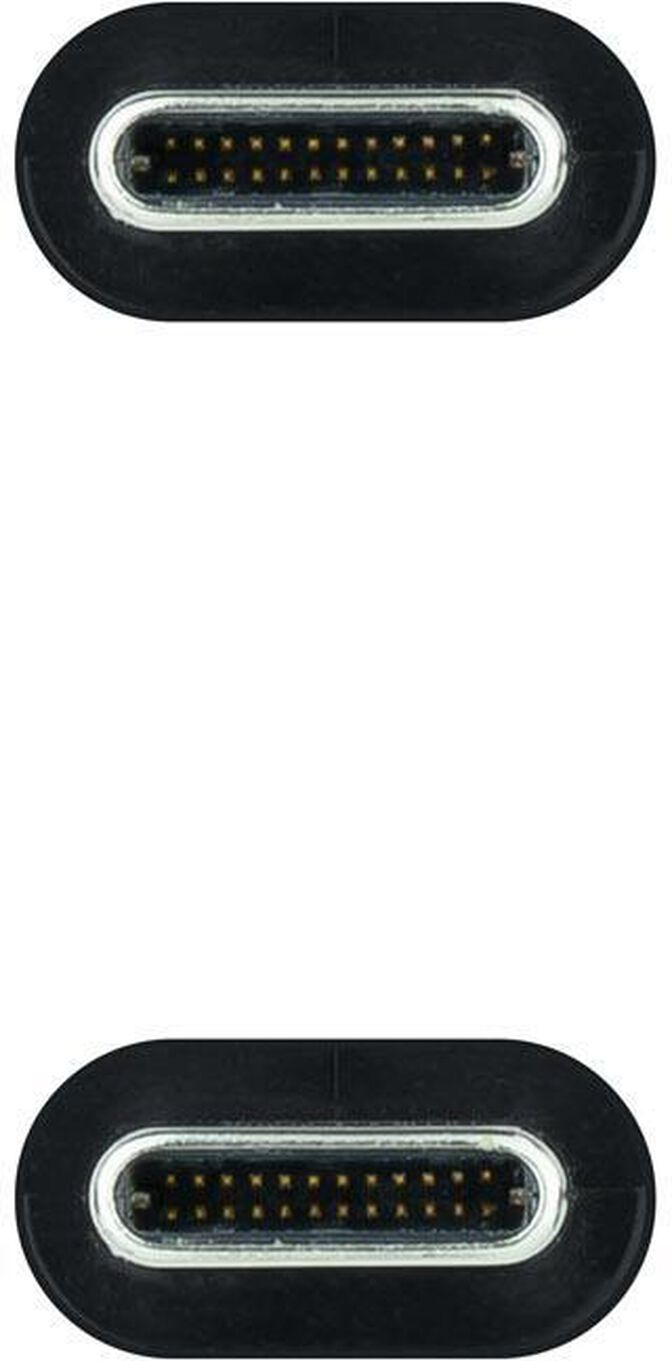 Cabo USB 3.2 Gen2x2 Nanocable 20Gbps 5A/100W 4K/60HZ USB-C M/M 3 M Preto image number 2