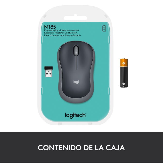 Rato Logitech M185 Wireless Cinzento image number 11