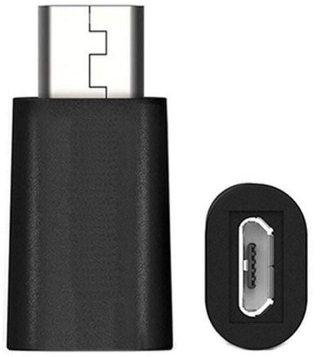 Adaptador Gigabit Ewent USB-C Macho > Micro USB Femea Preto image number 0