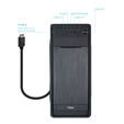 Caixa Midi Tower Tooq PRISMA ULTRA C/Fonte Alimenta&ccedil;&atilde;o 500W USB-C image number null