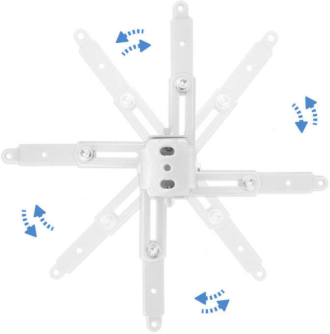 Suporte de Tecto Tooq para Projectores Tilt e Girat&oacute;rio Max.20kg Branco image number 3