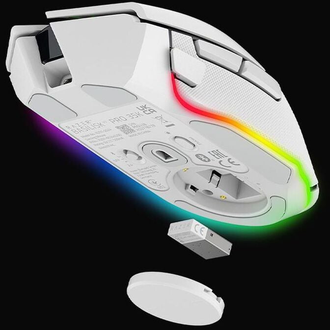 Rato Razer Basilisk V3 Pro 35K RGB 35000DPI Wireless/Bluetooth - Mercury image number 1