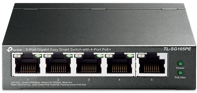 Switch TP-Link TL-SG105PE 5 Portas Gigabit Easy Smart Switch c/ 4 Portas PoE+ image number 0