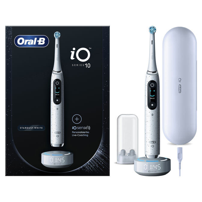 Escova de Dentes El&eacute;trica Oral-B iO Series 10 Stardust White image number 1