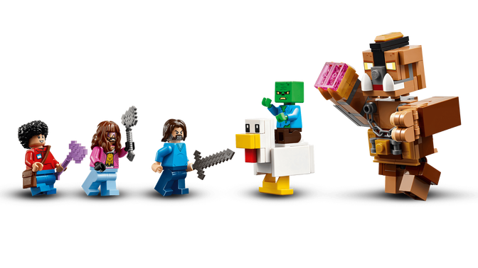 LEGO Minecraft: Ringue de Luta da Mans&atilde;o da Floresta, 491 Pe&ccedil;as (21272) image number 3