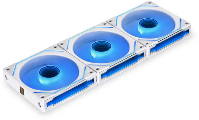 Ventoinha Lian Li UNI FAN SL120 Infinity RGB PWM Branco 120mm (Pack 3) image number 1