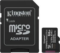 Cart&atilde;o Kingston Canvas Select Plus Gen3 100MB/s MicroSDHC UHS-I A1 64GB