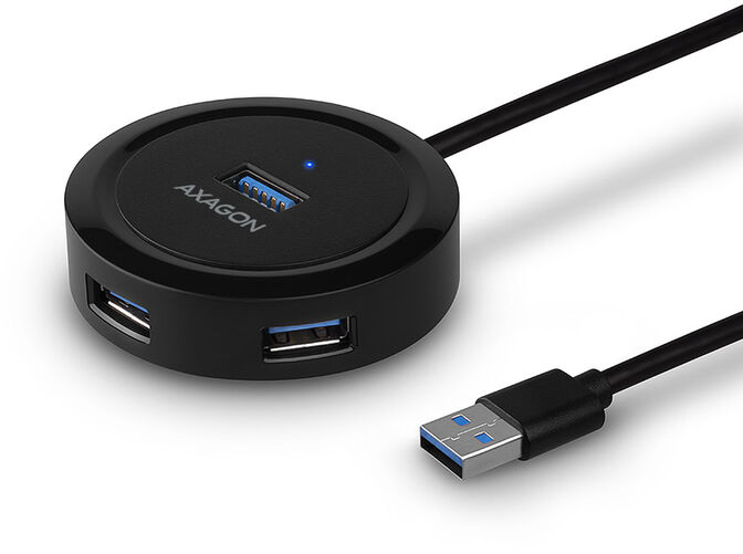USB-A-Hub AXAGON HUE-P1A , 4x USB 3.0 - 30 cm image number 0