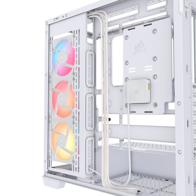 Caixa E-ATX Corsair 3500X LXR Link RGB Branca Vidro Temperado image number 12