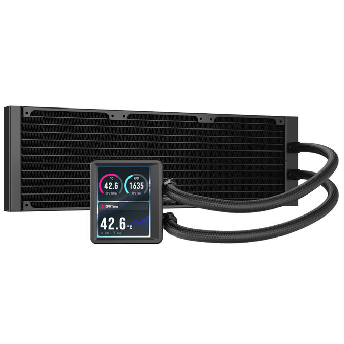 Water Cooler CPU Corsair NAUTILUS II RS LCD 360mm Preto image number 3