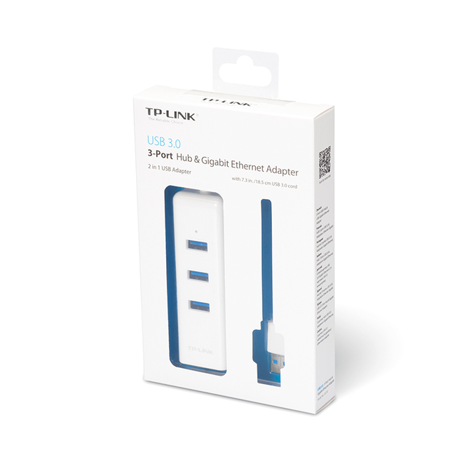 Adaptador USB TP-Link UE330 USB 3.0 > Ethernet Gigabit + 3 Portas USB 3.0 image number 4