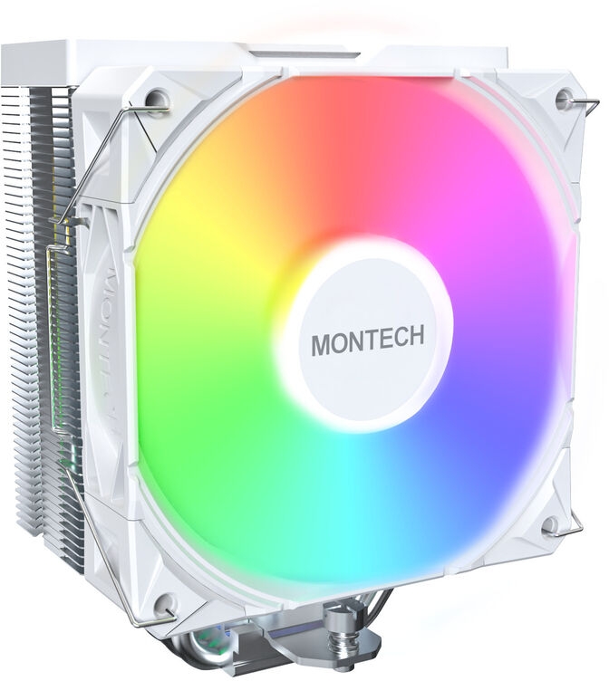 Cooler CPU Montech NX400 120mm Branco ARGB image number 1