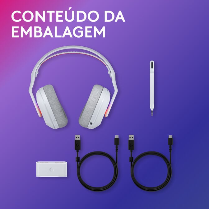 Headset Logitech Astro A20 X Lightspeed Wireless/Bluetooth Branco image number 20