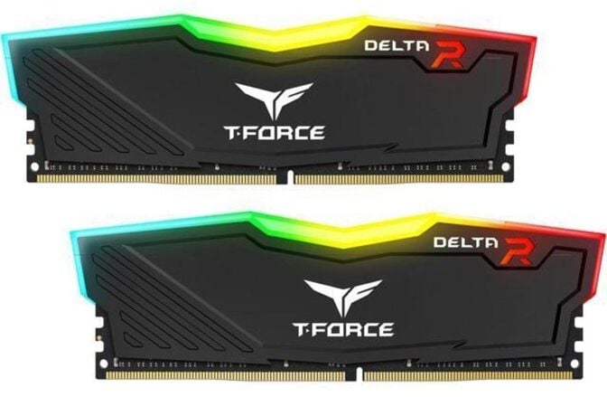 Team Group Kit 16GB (2 x 8GB) DDR4 3200MHz Delta RGB Preto CL16 image number 0