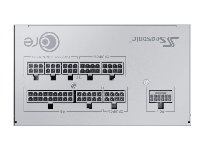 Fonte Modular Seasonic Core GX-850W V2 80+ Gold ATX 3.1 Branca image number 6