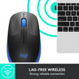 Rato Logitech M190 1000DPI Wireless Azul image number null