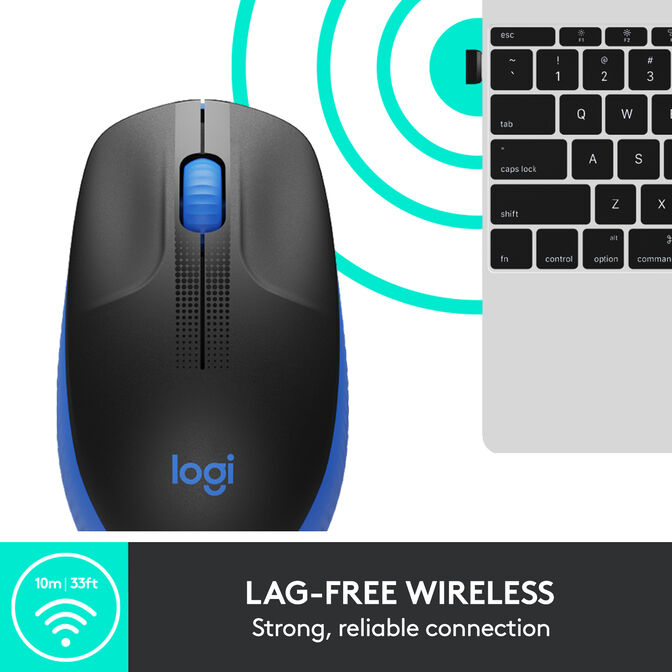 Rato Logitech M190 1000DPI Wireless Azul image number 8