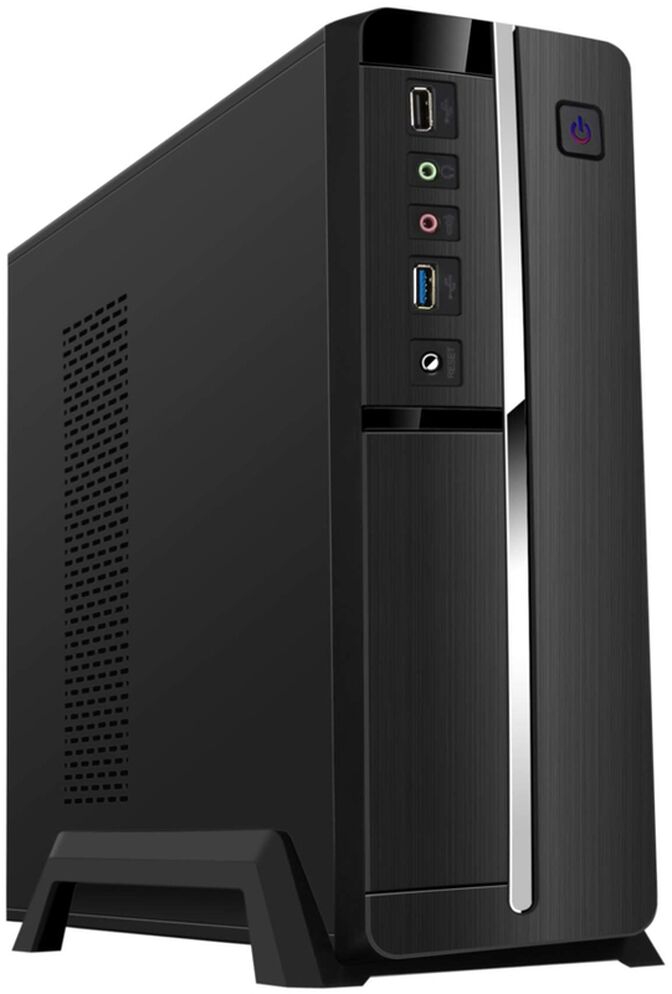 Caixa Mini-ITX Tooq C/Fonte Alimenta&ccedil;&atilde;o 500W Preta image number 0