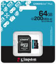 Cart&atilde;o Kingston Canvas Go! Plus Gen4 200MB/s MicroSDXC UHS-I U3 V30 A2 64GB image number null