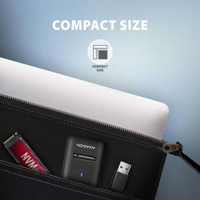 Adaptador AXAGON ADM2-AM USB-A 3.2 Gen2 - 1x NVMe/SATA SDD image number 4