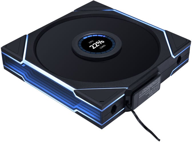 Ventoinha Lian Li UNI FAN TL140 LCD Wireless RGB PWM Preto 140mm image number 0