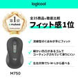Rato Logitech Signature M750 L 4000DPI Wireless/Bluetooth Grafite image number null