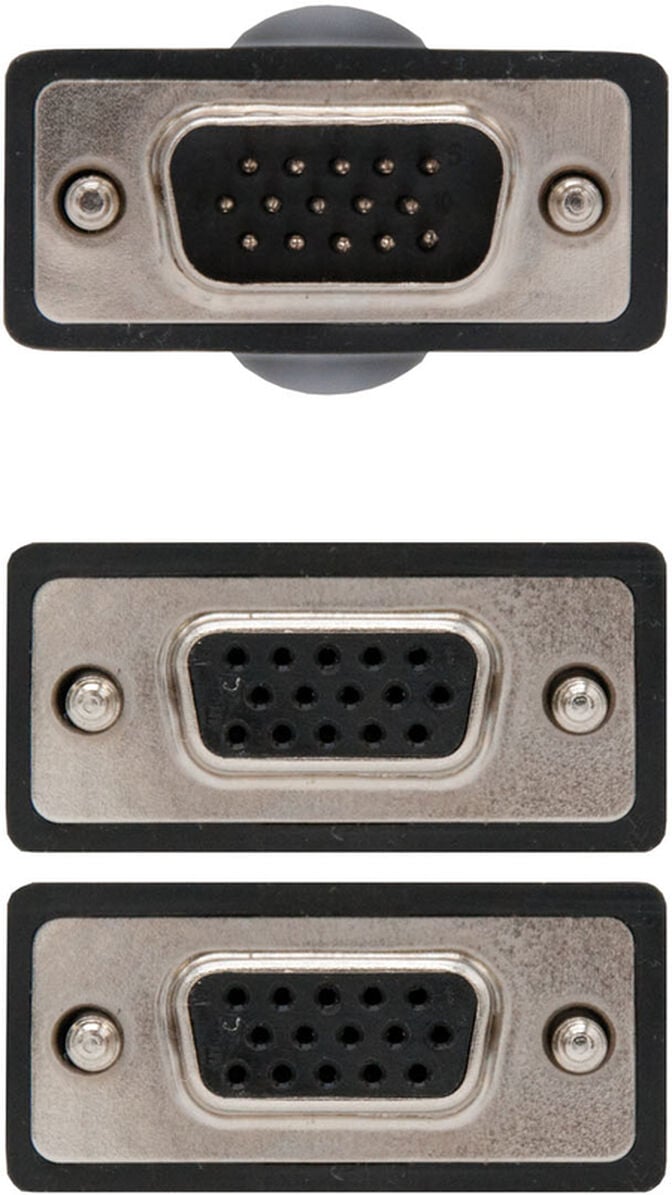 Cabo Bifurcador SVGA Nanocable VGA/M-2xVGA/F 45 CM Preto image number 1