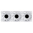 Ventoinha Lian Li UNI FAN TL120 LCD FLEX Wireless Reverse Blade Branco 120mm (Pack 3) image number null