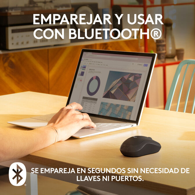 Rato Logitech M240 Silent Bluetooth Grafite image number 1