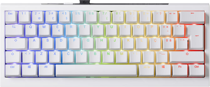 Teclado Mec&acirc;nico Ducky One X Mini Wireless Pure White RGB Ducky Linear Inductive Switch (PT) image number 0