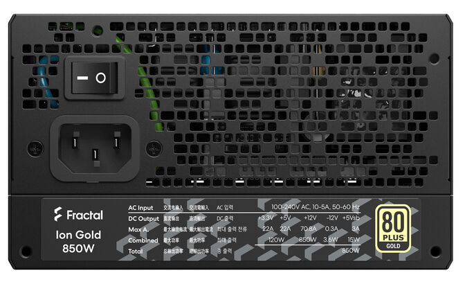Fonte Fractal Design Ion 850W 80+ Gold Full Modular image number 5