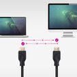 Cabo HDMI V2.1 Nanocable CCS, A/M-A/M, Preto, 3 M image number null