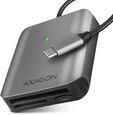 Leitor de cart&otilde;es AXAGON CRE-S3C External card reader USB-C 3.2 Gen 1, 3-slot & lun SD/microSD/CF, UHS-II image number null