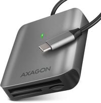 Leitor de cart&otilde;es AXAGON CRE-S3C External card reader USB-C 3.2 Gen 1, 3-slot & lun SD/microSD/CF, UHS-II