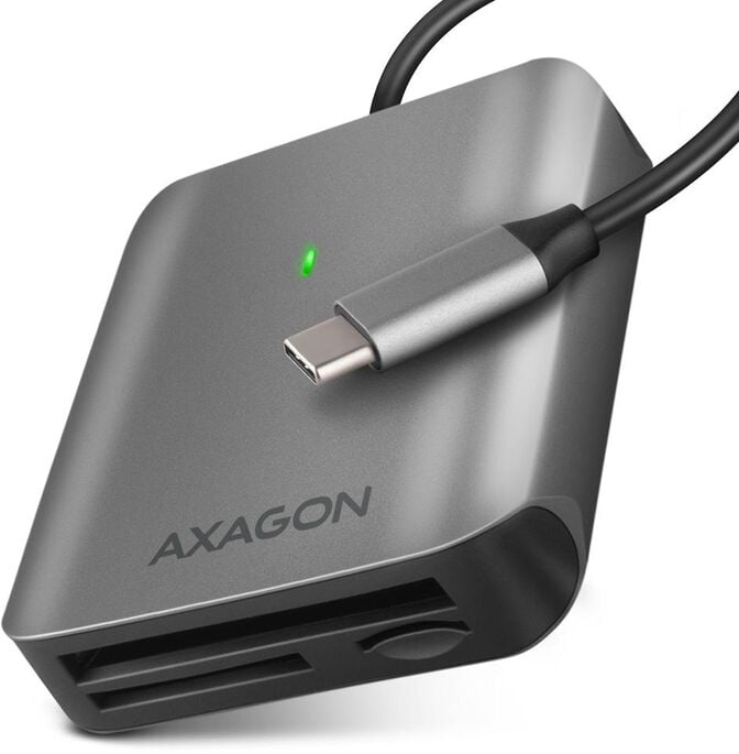 Leitor de cart&otilde;es AXAGON CRE-S3C External card reader USB-C 3.2 Gen 1, 3-slot & lun SD/microSD/CF, UHS-II image number 0