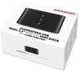 Mini Dual Dock AXAGON ADSA-D25 USB 3.2 Gen 1 - 2x SATA 6G 2.5" SSD/HDD image number null