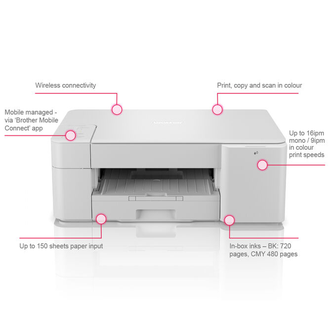 Impressora Multifun&ccedil;&otilde;es a Jato de Tinta Brother DCP-J1200W WiFi image number 6