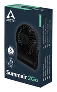 Ventoinha Port&aacute;til Arctic Summair 2Go Recarreg&aacute;vel USB-C para Secret&aacute;ria - Preto image number null
