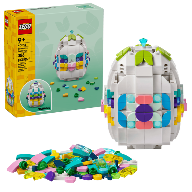 LEGO Iconic: Ovo da P&aacute;scoa Decorativo, 386 Pe&ccedil;as (40816) image number 0