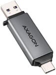 Leitor Cart&otilde;es AXAGON CRE-DAC External USB 3.2 Gen1 Type-C+Type-A 2-slot SD/microSD image number null
