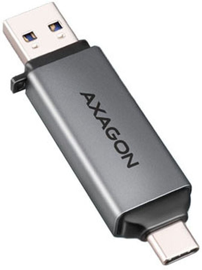 Leitor Cart&otilde;es AXAGON CRE-DAC External USB 3.2 Gen1 Type-C+Type-A 2-slot SD/microSD image number 0