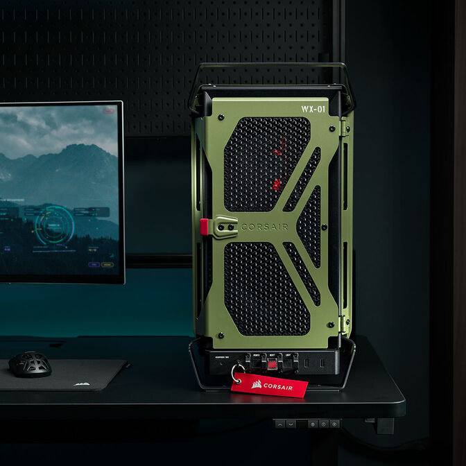 Caixa E-ATX Corsair WARTHOG RS Perfomance Verde Militar Vidro Temperado image number 23