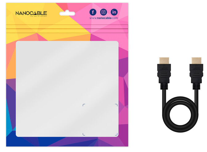 Cabo HDMI V2.0 4K@60Hz 18Gbps Nanocable A M/M 7 M Preto image number 3